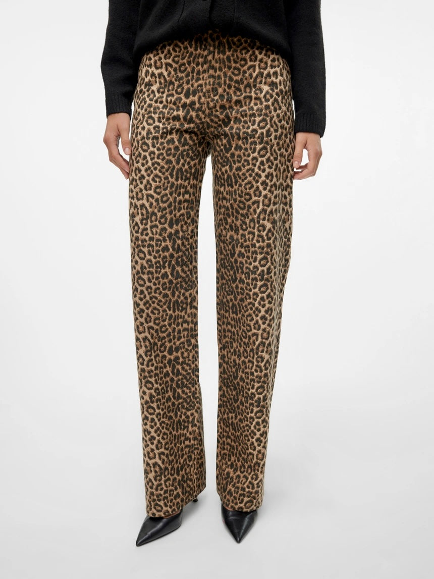 Vero Moda - TESSA - Leopard wide leg jeans  image 4