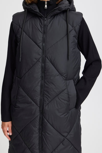B.Young - BOMINA - Hooded gilet - Black image 3