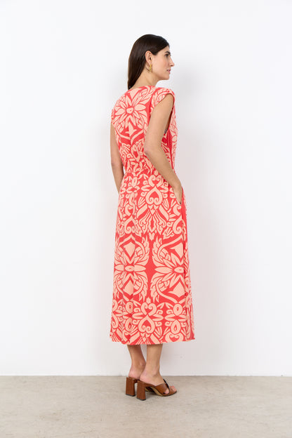 Soya Concept - FELONE 3 - Printed v.neck midi dress