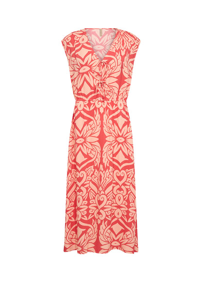 Soya Concept - FELONE 3 - Printed v.neck midi dress