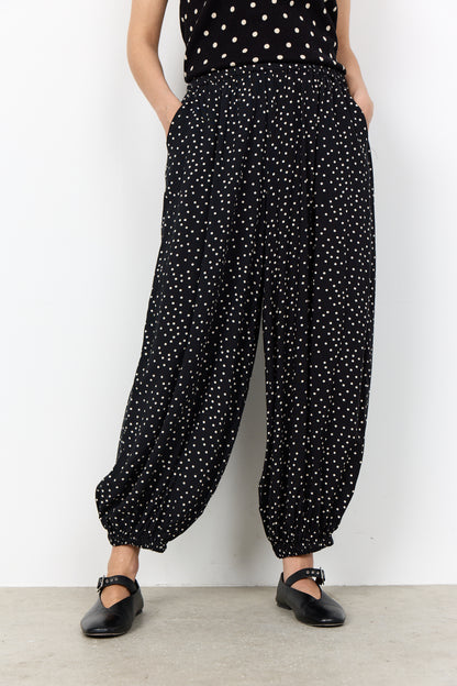 Soya Concept - GILDA 4-C - Polka dot Hareem trousers
