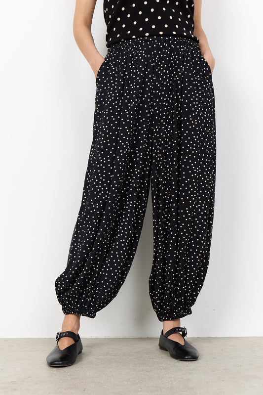 Soya Concept - GILDA 4-C - Polka dot Hareem trousers