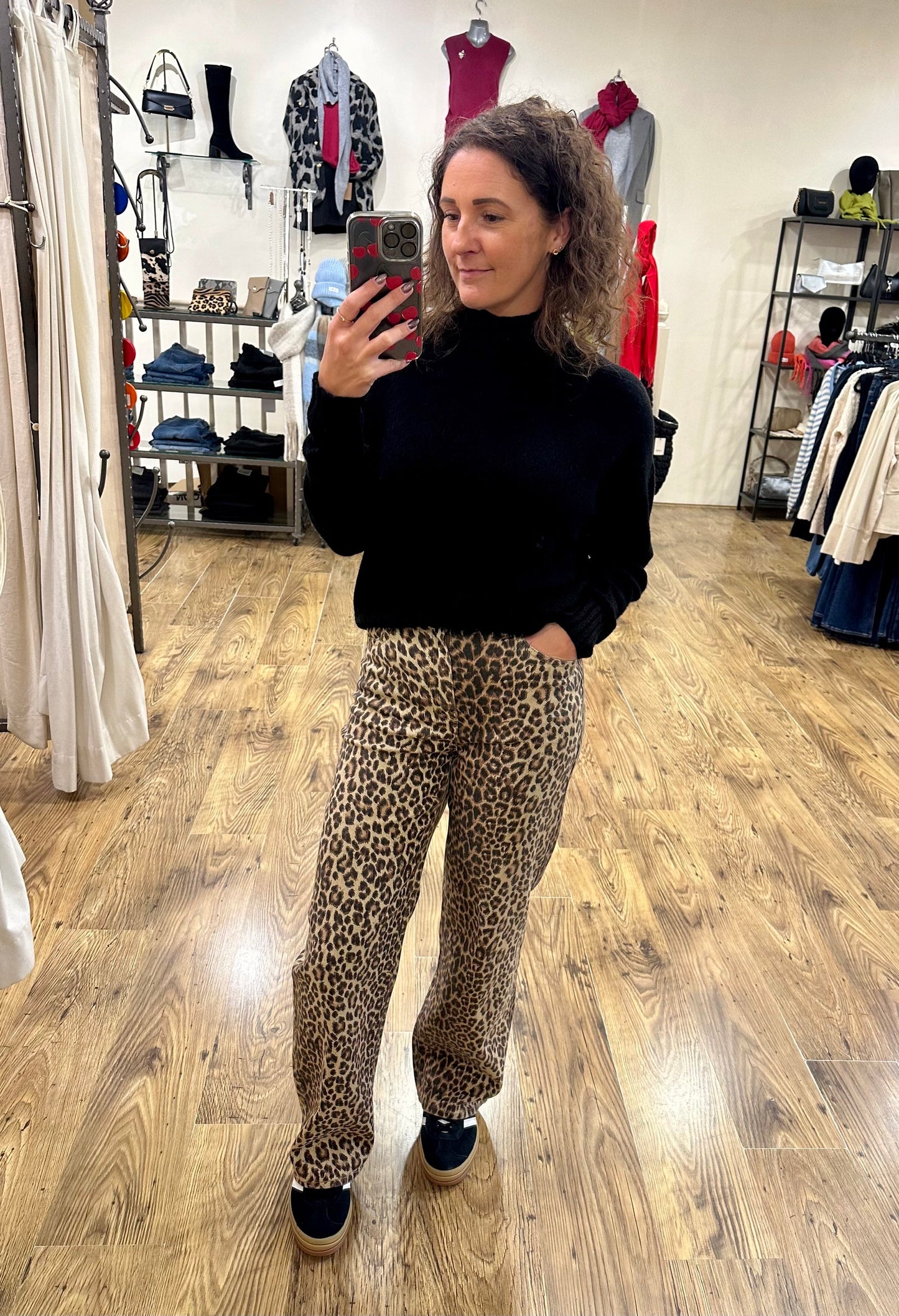 Vero Moda - TESSA - Leopard wide leg jeans  image 0