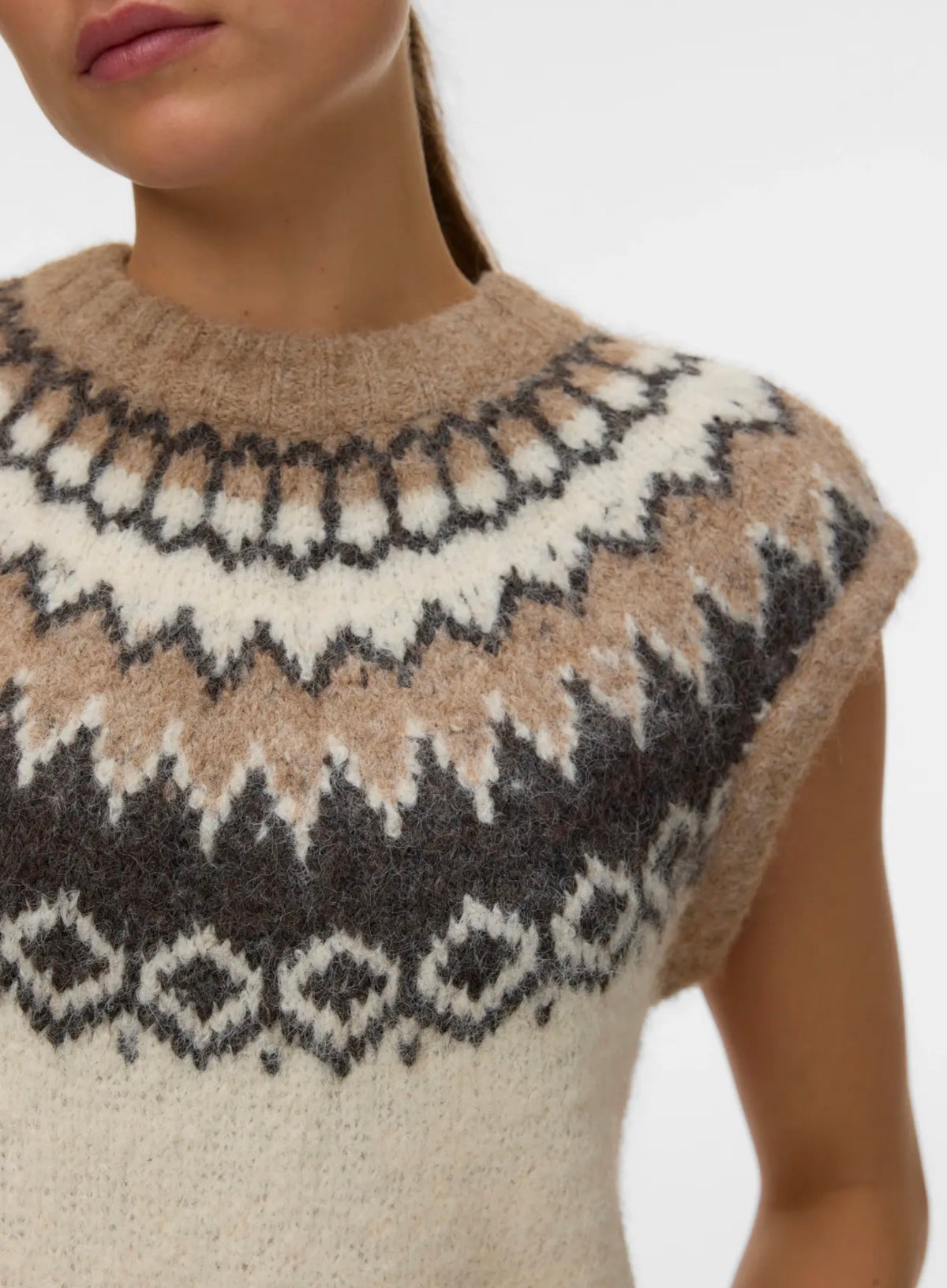 Vero Moda - ASPEN - Fairisle knitted tank