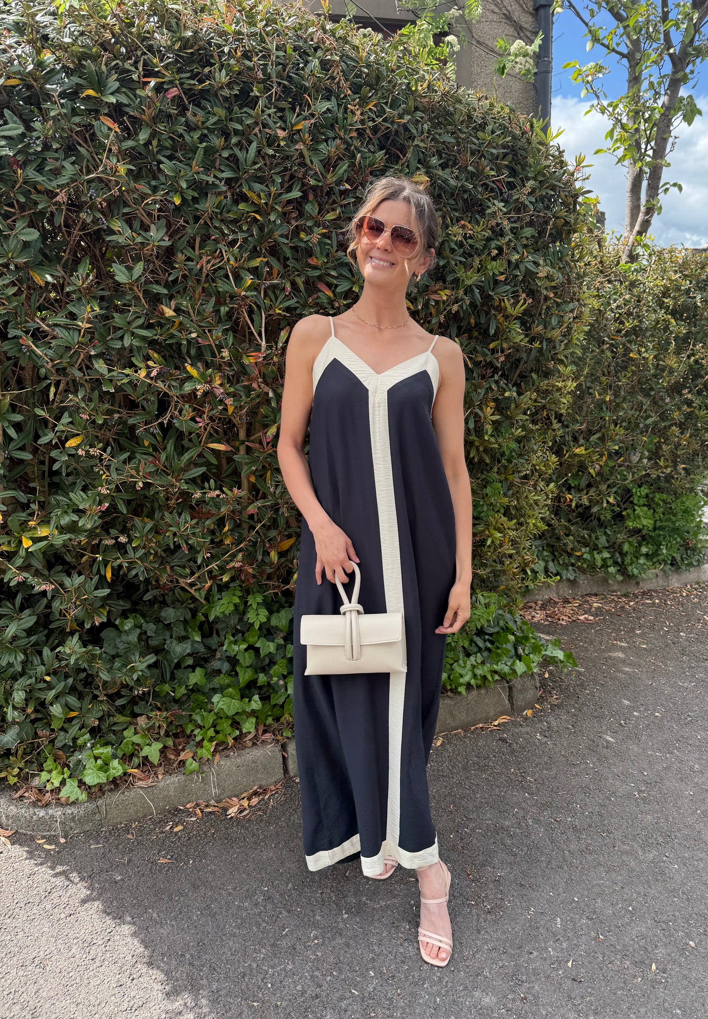 Vero Moda - DENISE - Front stripe maxi dress