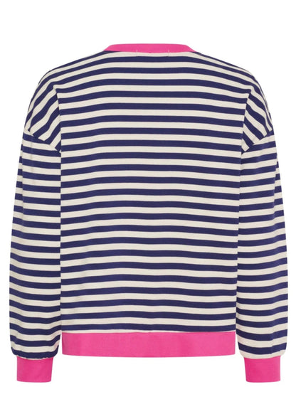 Marta - VILDA - Stripe heart detail long sleeve top