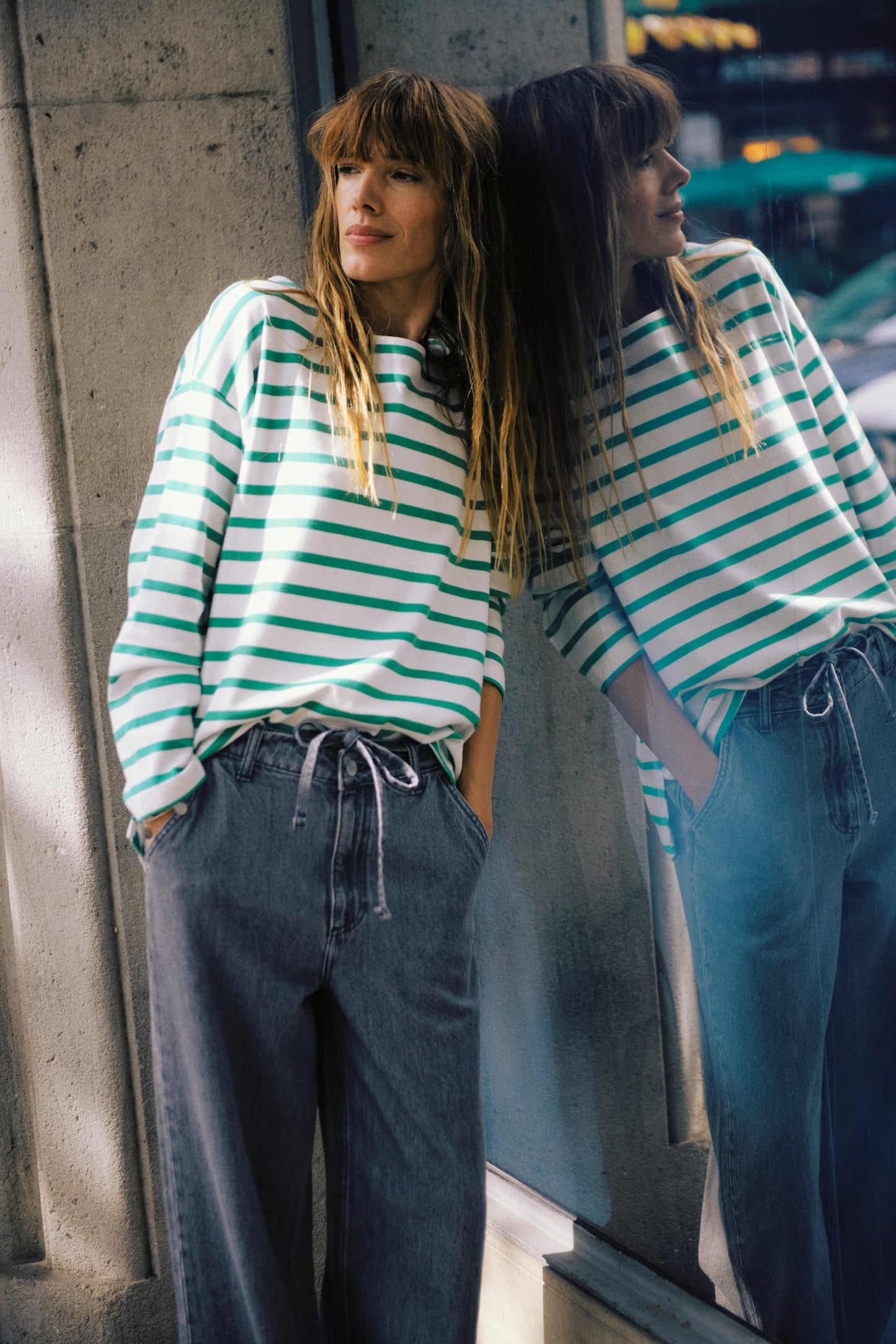 B.Young - RAMSI - Stripe long sleeve top