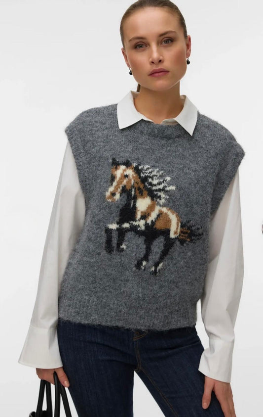 Vero Moda - ARIANNA - Horse knit tank top