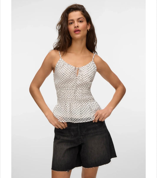 Vero Moda - SMILLA - Polka dot strappy top