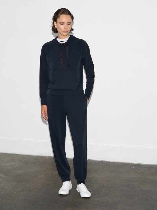 French Connection - 77DZ7 - Wren sleeve trim detail hoodie