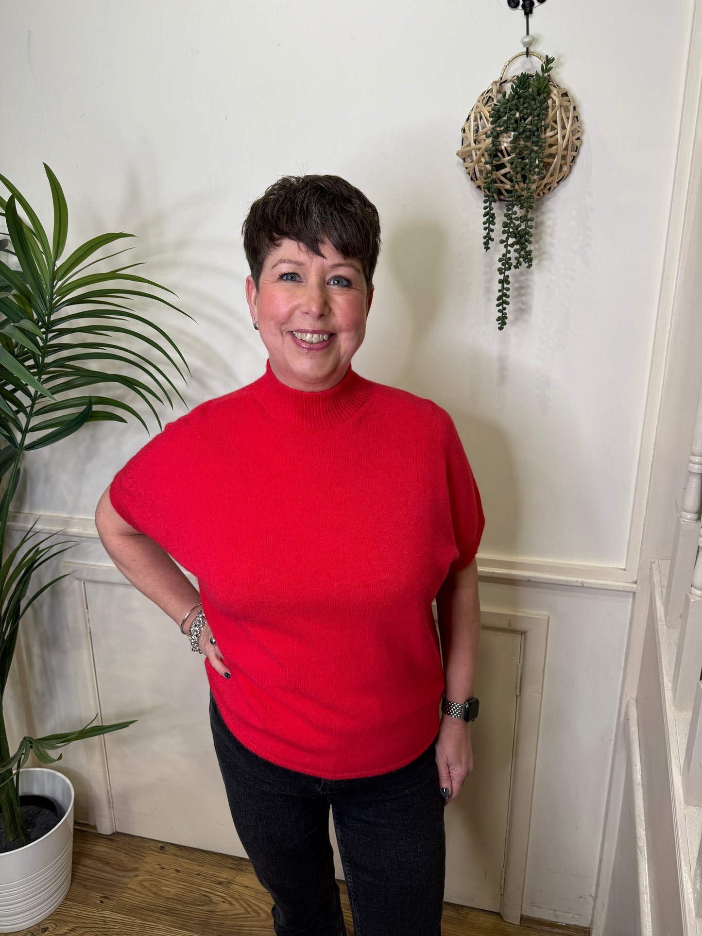 57033 - Cap sleeve knit