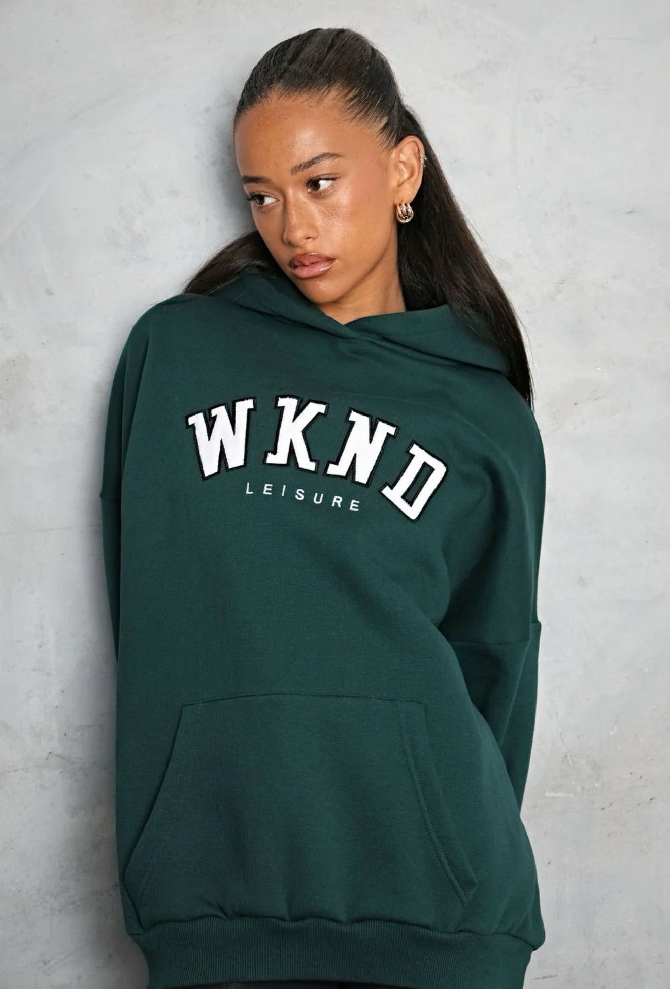 WkndGirl - Logo oversized hoodie