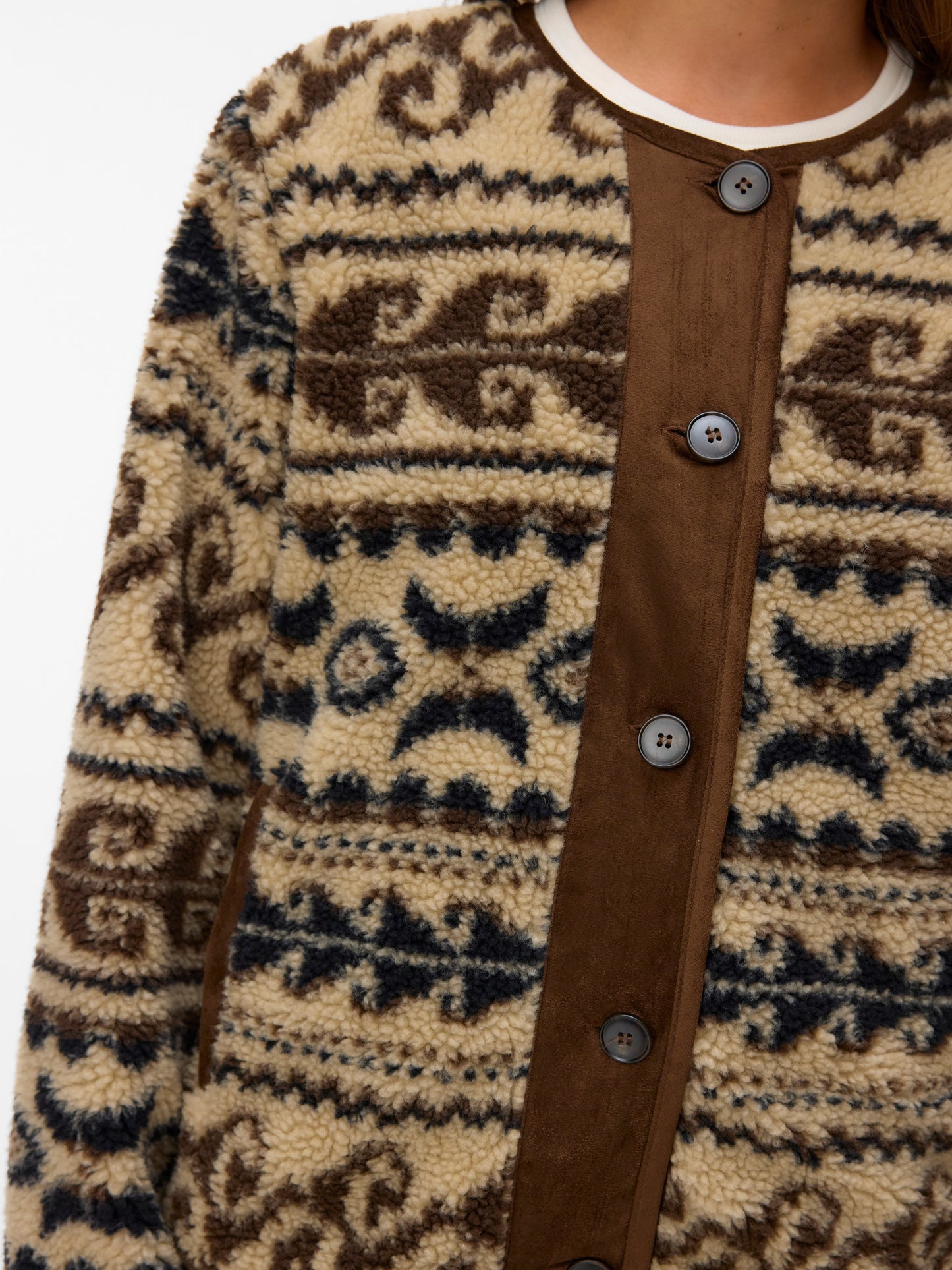 Vero Moda - LINDAU - Aztec Teddy jacket