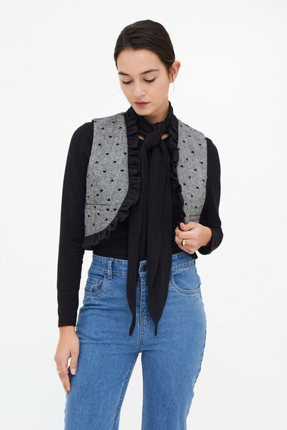 Compania Fantastica - 11128 - Tweed heart waistcoat