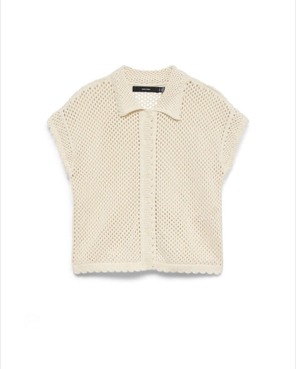 Vero moda - ELIANA - Crochet polo Cardi