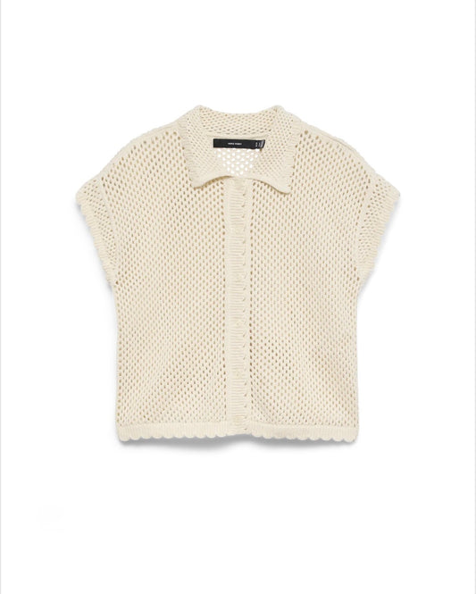 Vero moda - ELIANA - Crochet polo Cardi