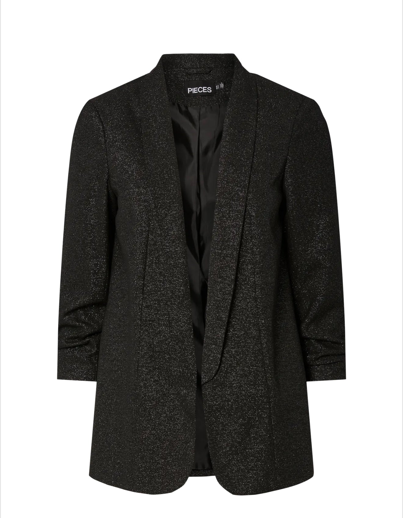 Pieces - BOSELLA - Ruched sleeve glitter blazer