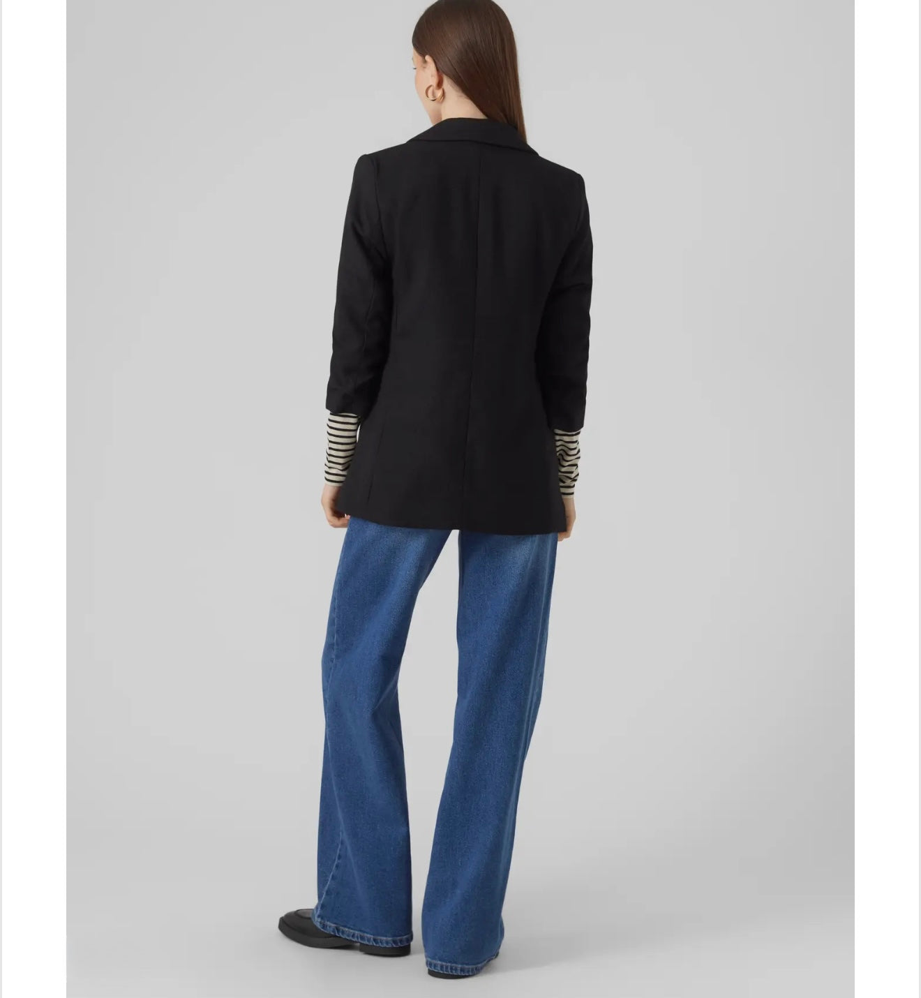 Vero Moda - FRIDA - Textured tweed style 3/4 slv blazer