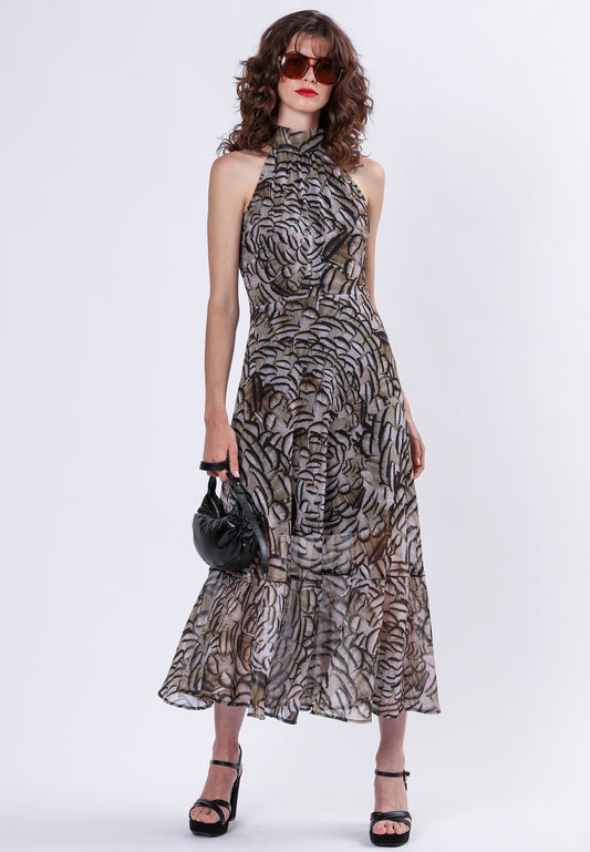 Religion - TIME - Printed halter neck dress