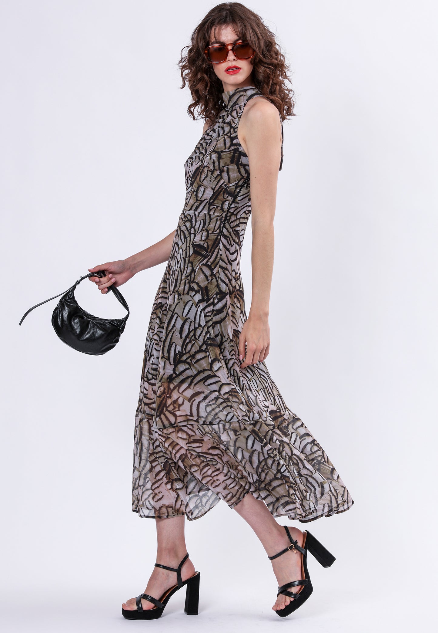 Religion - TIME - Printed halter neck dress