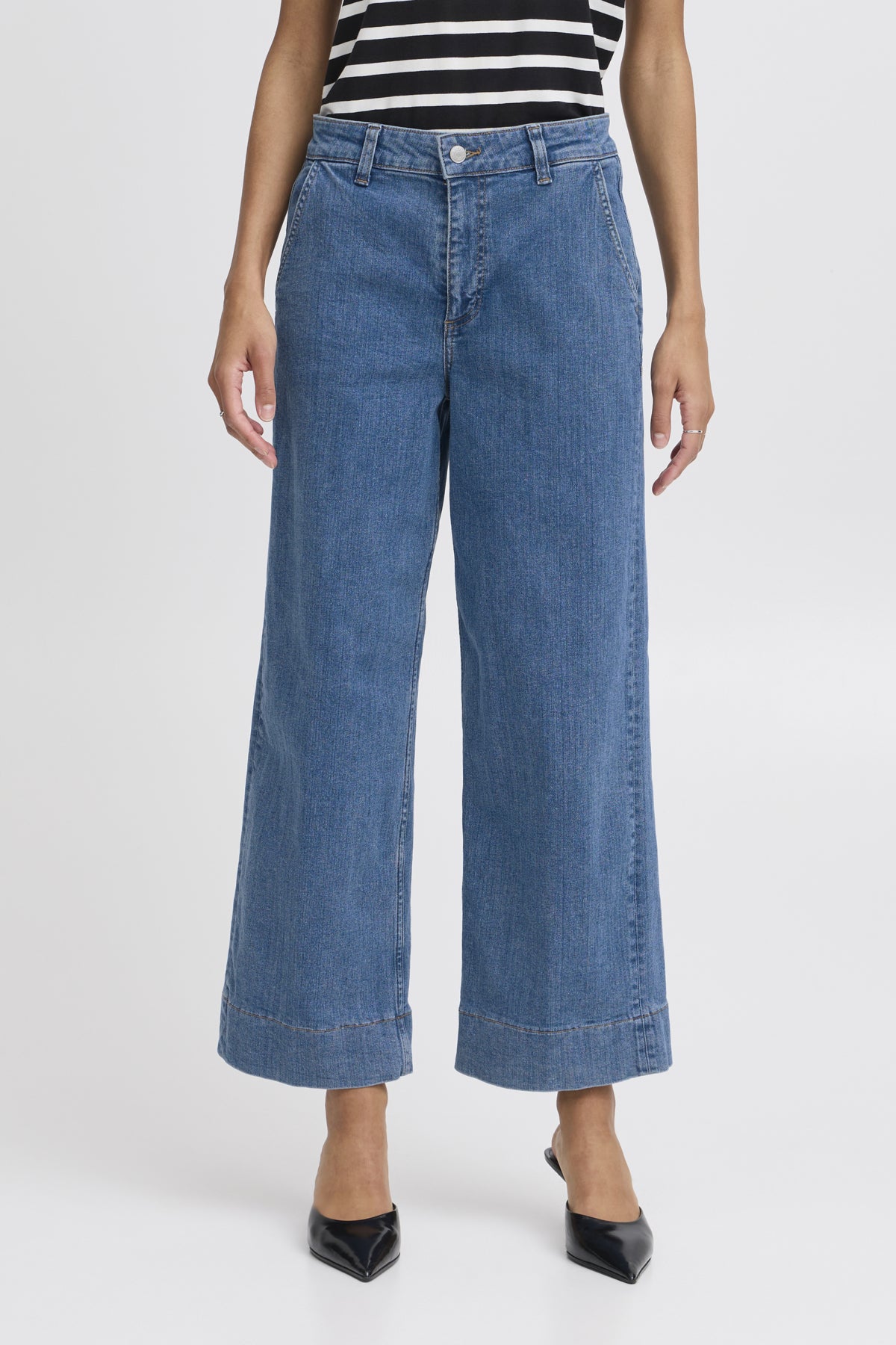B.Young - KOMMA - Crooped wide leg jeans