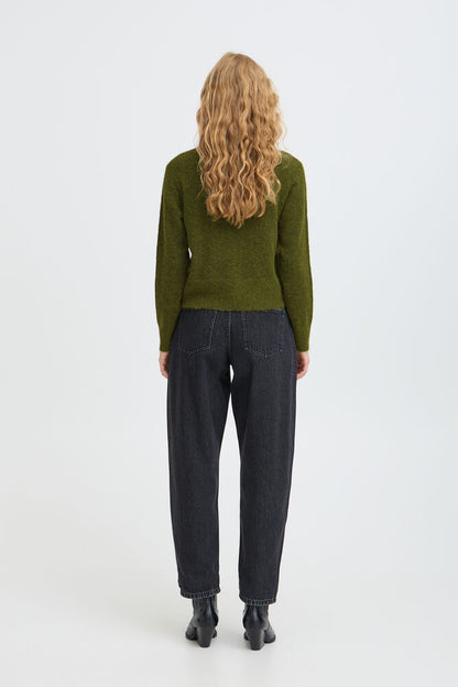 B.Young - MINUA - Knitted collared polo jumper