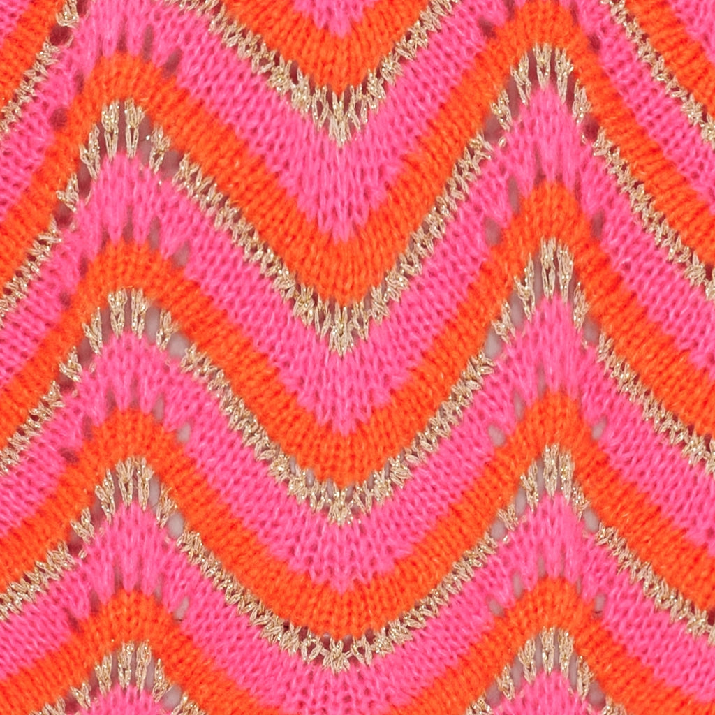 Marta - ALPHONSINE - Wavy neon knitted top