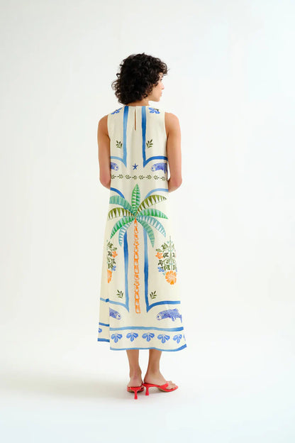 Compañía Fantástica - Palm & Mermaid midi dress