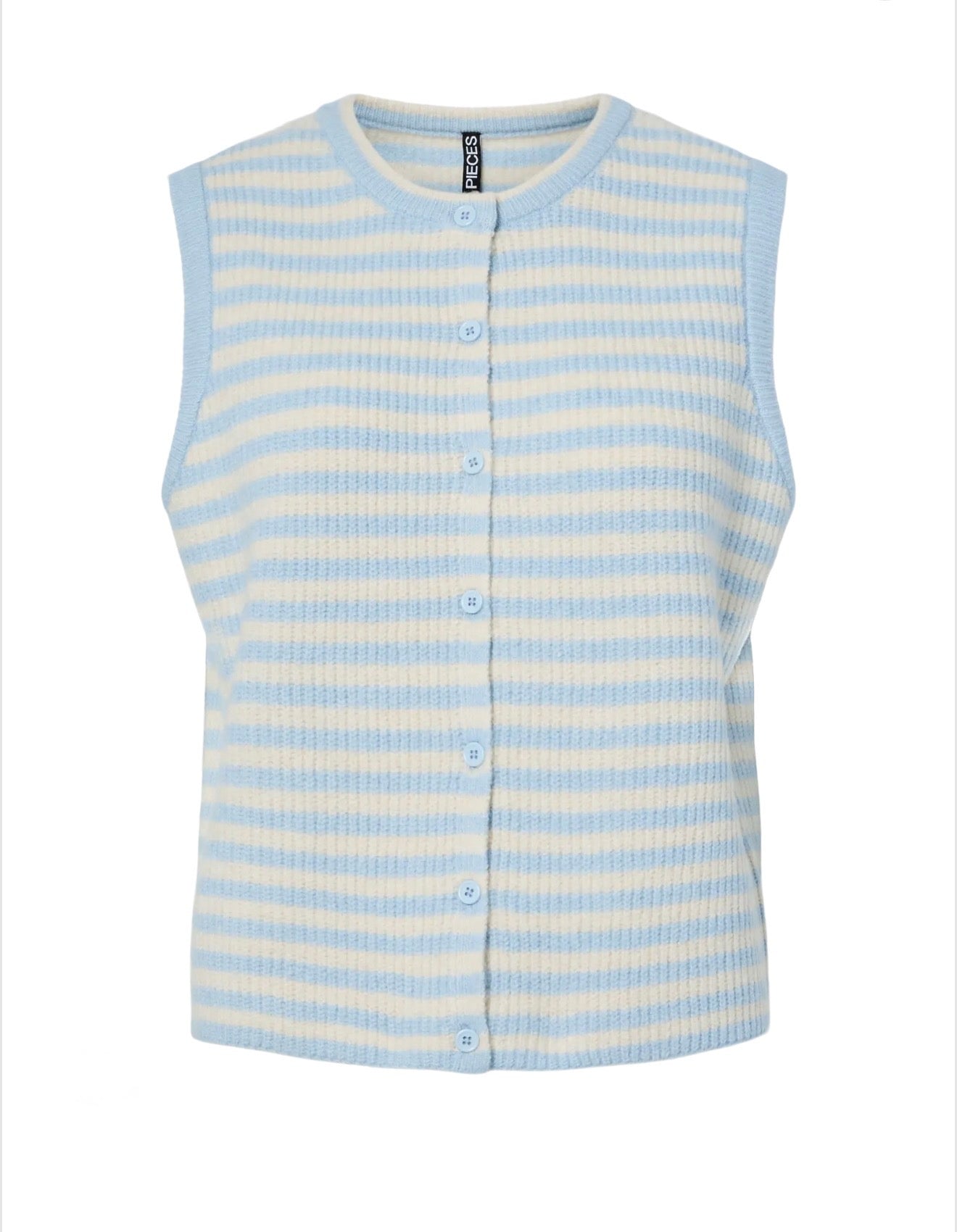 Pieces - MALOU - Stripe knitted waistcoat