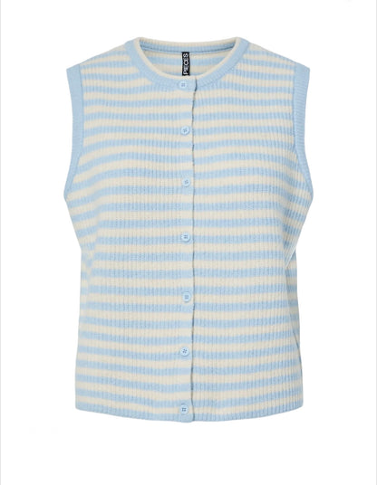 Pieces - MALOU - Stripe knitted waistcoat