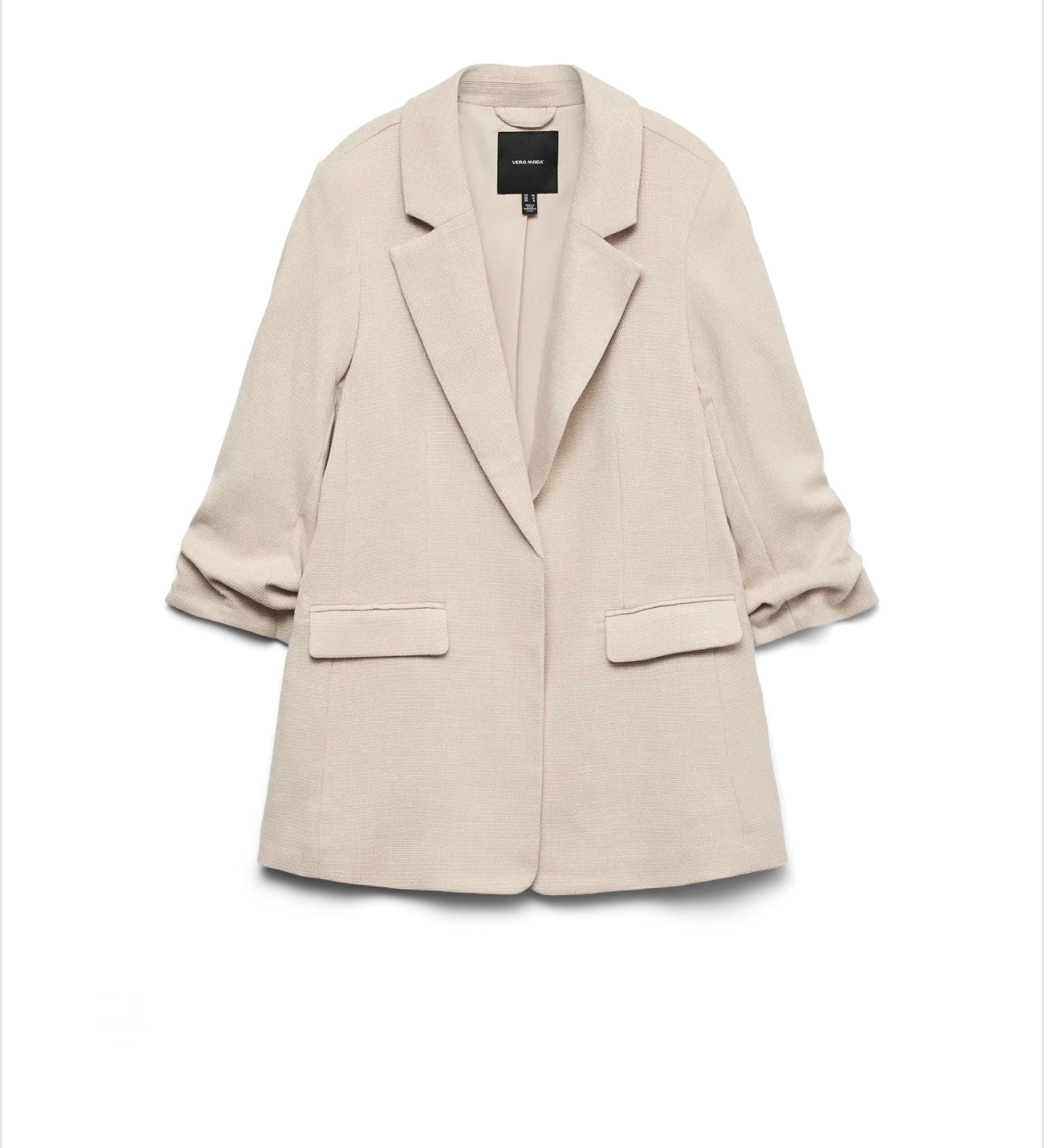 Vero Moda - FRIDA - Textured tweed style 3/4 slv blazer