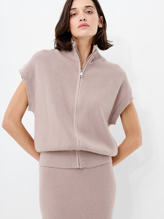 French Connection - 78ZCB - Ava zip through sleeveless vest