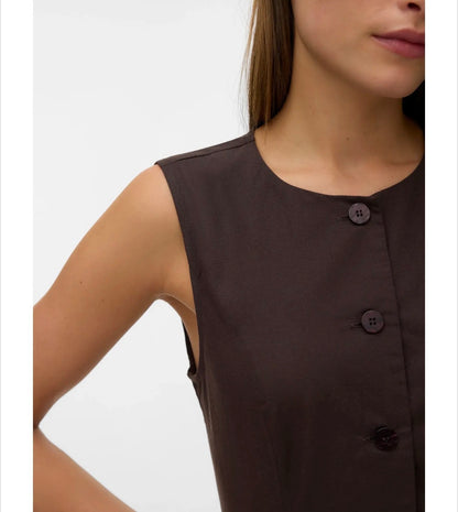 Vero Moda - SELMA - Button front waistcoat