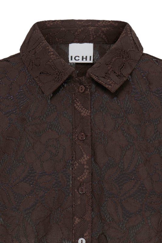 Ichi - LIZIVA - Lace short sleeve shirt