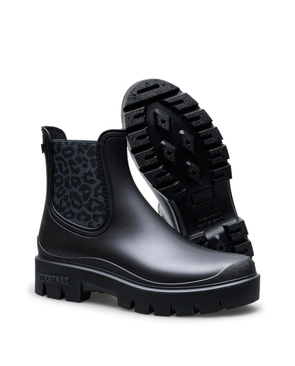 VERBENAS Footwear - MAE - Leopard detail rain boot