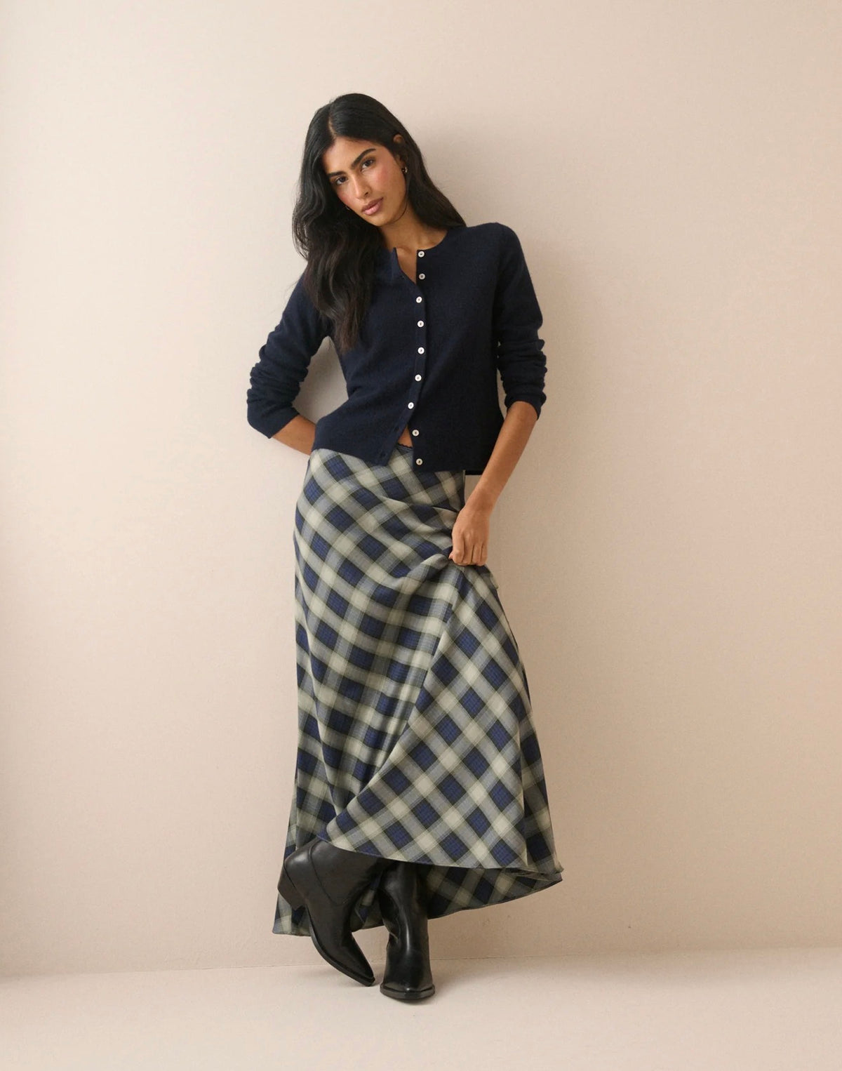 Nobody’s Child - OTTO - Checked maxi skirt