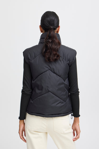 B.Young - BOMINA - Short puffa gilet - Black image 1