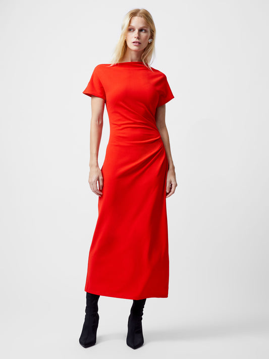 French Connection - 71YDO - Valetta Gathered Off Shoulder Midi Dress