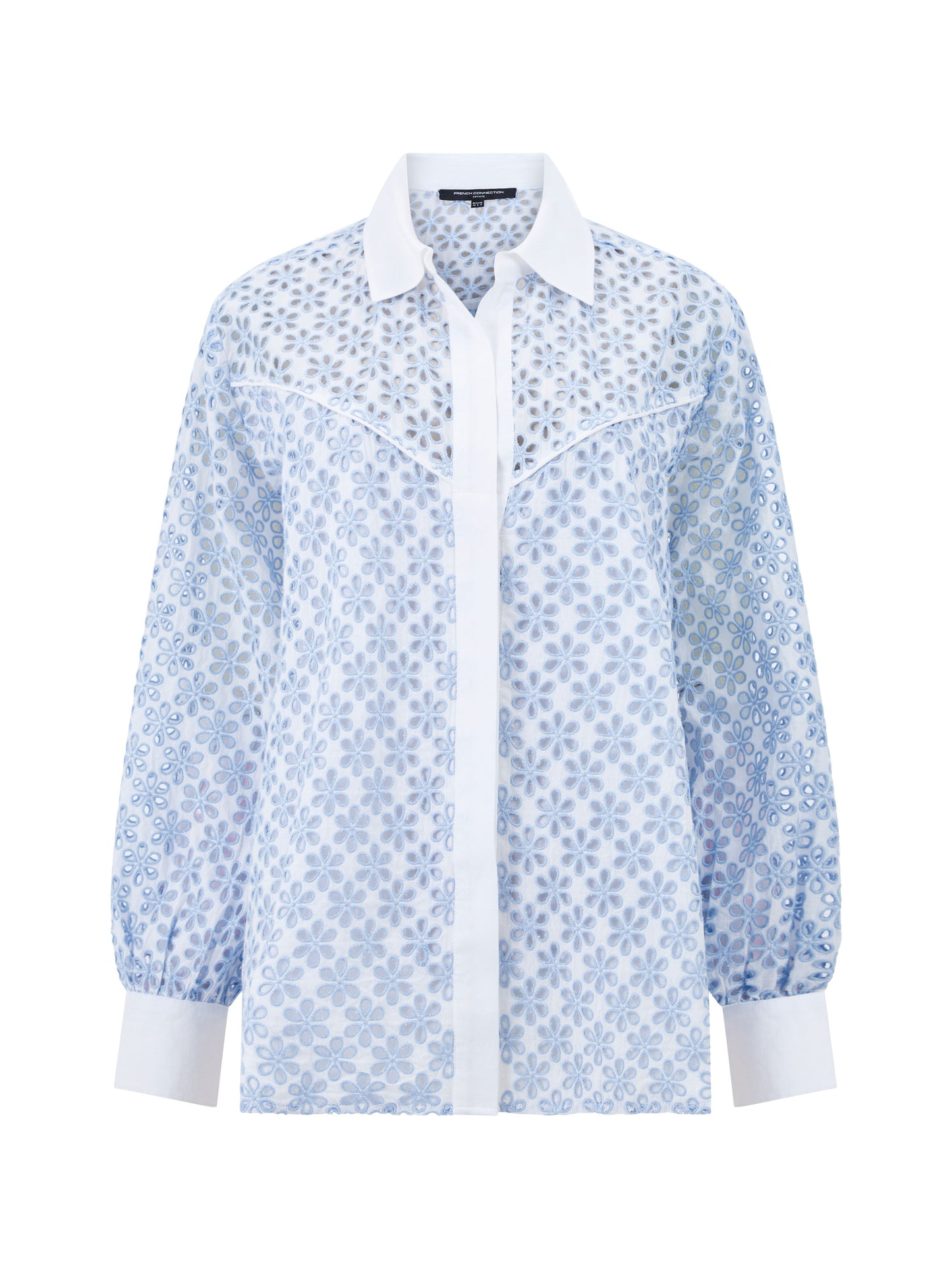 French Connection - 72YAT - Galina cotton embroidered shirt