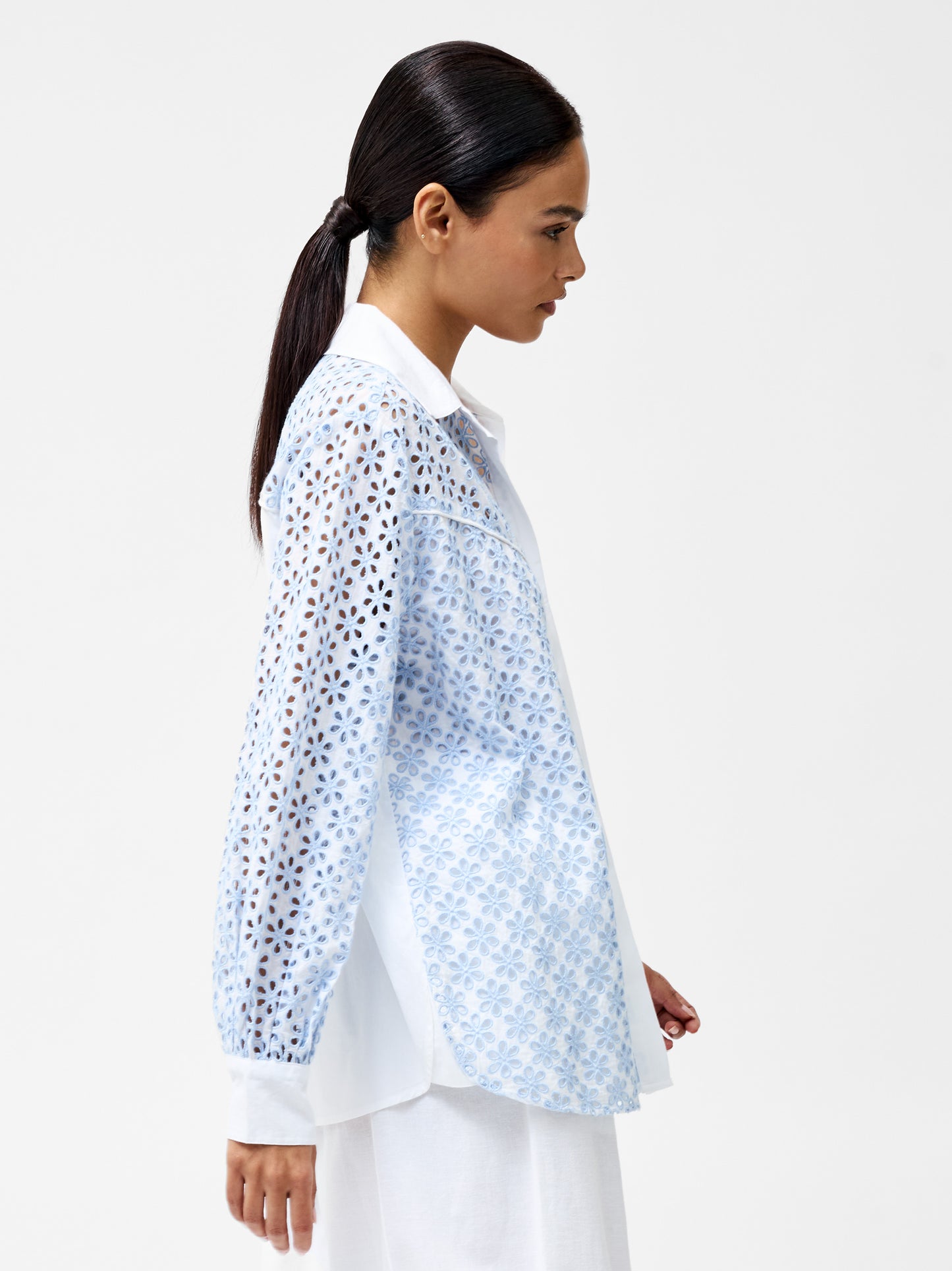 French Connection - 72YAT - Galina cotton embroidered shirt