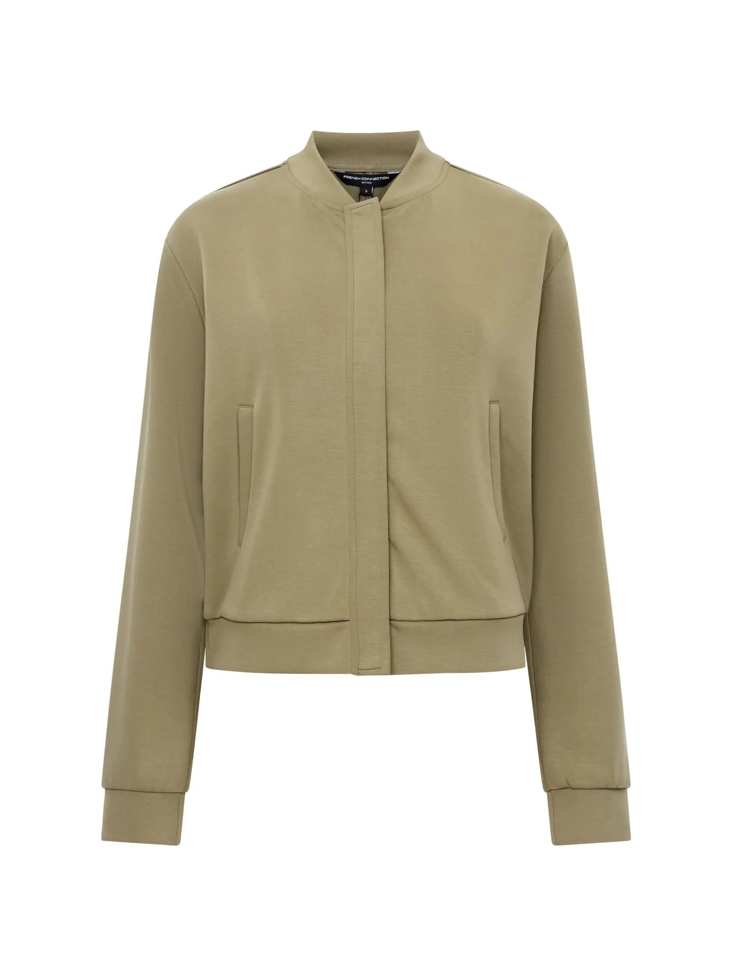 French Connection - 75DZR - Wren Zip Through Bomber Jacket - Khaki