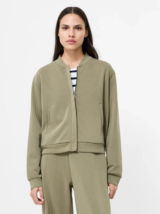 French Connection - 75DZR - Wren Zip Through Bomber Jacket - Khaki