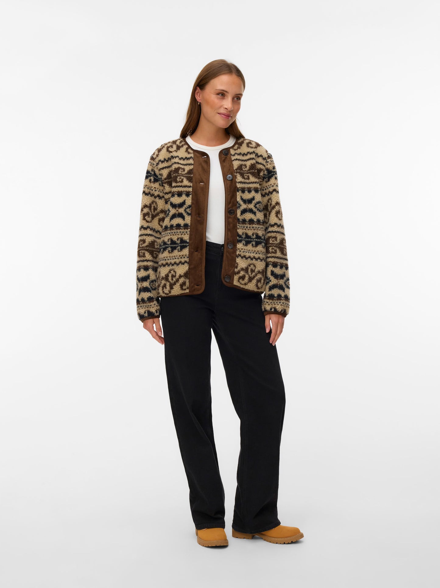 Vero Moda - LINDAU - Aztec Teddy jacket