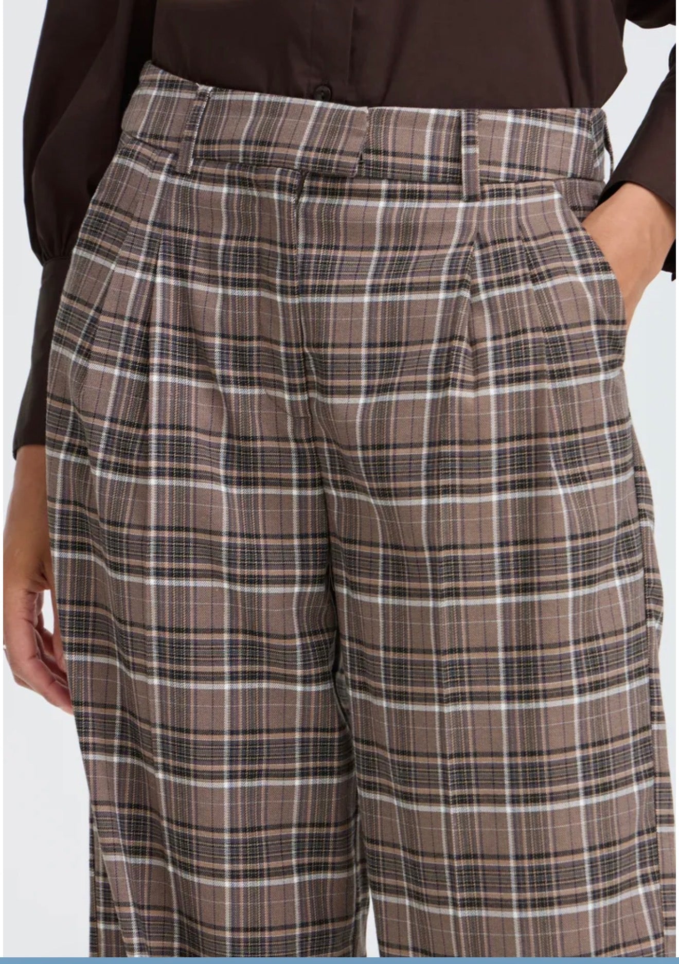 B.Young - ESTOLO- Checked trousers