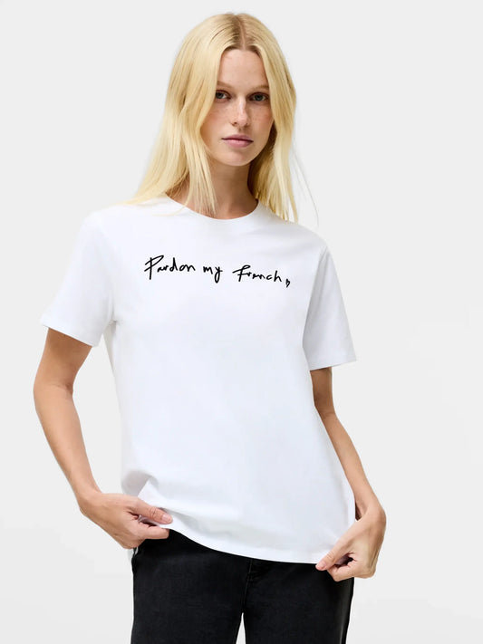 French Connection - 76ZBF - Pardon My French Graphic T-Shirt