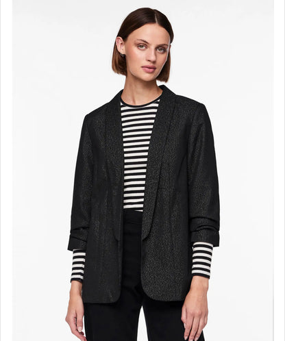Pieces - BOSELLA - Ruched sleeve glitter blazer