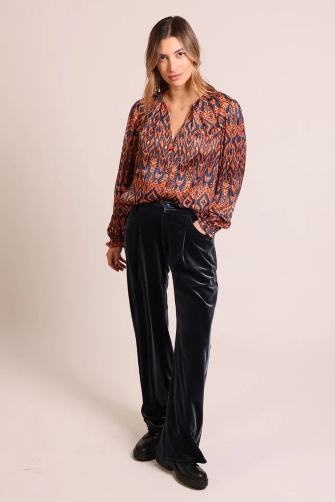 Traffic People - TRUCE - Printed aztec blouse