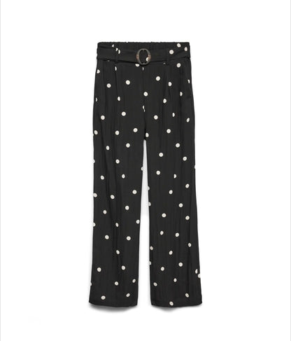 Vero Moda - JOAN - Polka dot high waist trousers