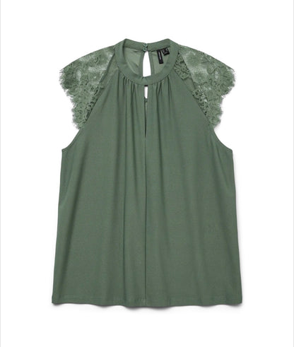 Vero Moda - MILLA - Lace detail sleeveless top