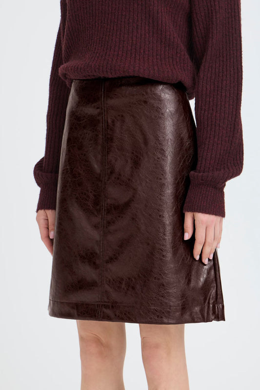 B.Young - DAINA - Faux leather skirt